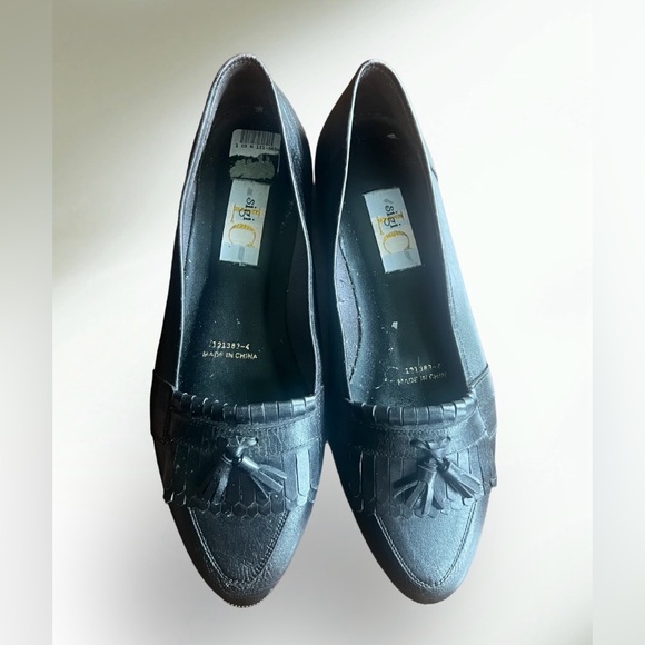 Sigi LC Tassel Fringe Oval Pointed Women’s Loafers Sz10M Slip Ons Flats Vintage - Picture 2 of 16